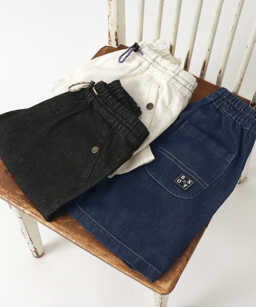 BREEZE by saori(ブリーズバイサオリ)の「WEB限定 デニムハーフパンツ【BREEZE by saori】(その他パンツ・キッズ・オフホワイト/ブラック/ネイビー・130/110/100/150/90/120/140)」の7枚目の写真