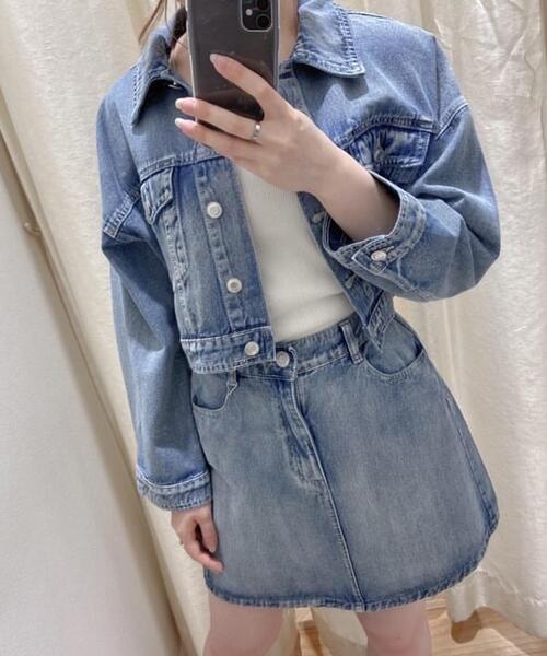 INGNI（イング）の「SETUP対応ミニ台形スカート（デニムスカート・レディース・ホワイト系7/グレー/ブルー系その他3・FREE）」の15枚目の写真