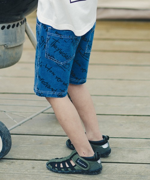 RADCHAP（ラッドチャップ）の「インディゴカットソー斜めロゴハーフパンツ（その他パンツ・キッズ・サックスブルー/ブルー・90cm/110cm/100cm/120cm/130cm/140cm/150cm）」の10枚目の写真