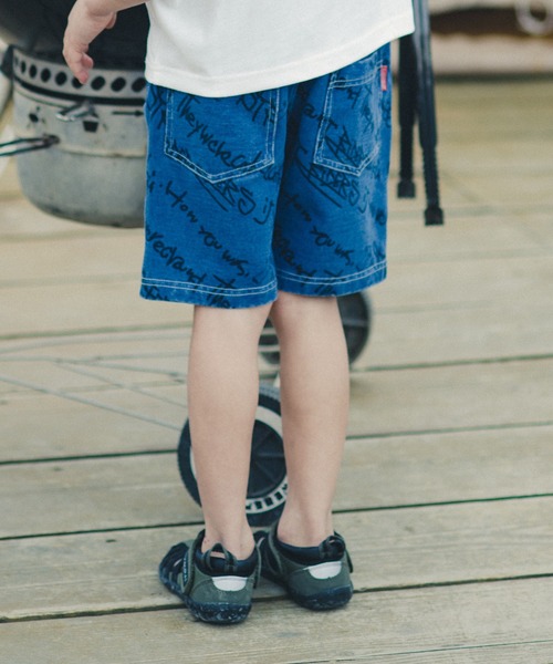 RADCHAP（ラッドチャップ）の「インディゴカットソー斜めロゴハーフパンツ（その他パンツ・キッズ・サックスブルー/ブルー・90cm/110cm/100cm/120cm/130cm/140cm/150cm）」の11枚目の写真