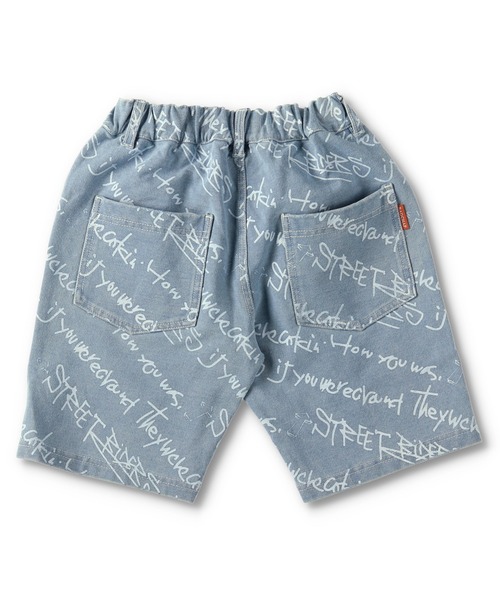 RADCHAP（ラッドチャップ）の「インディゴカットソー斜めロゴハーフパンツ（その他パンツ・キッズ・サックスブルー/ブルー・90cm/110cm/100cm/120cm/130cm/140cm/150cm）」の18枚目の写真