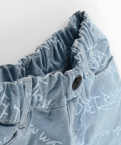 RADCHAP（ラッドチャップ）の「インディゴカットソー斜めロゴハーフパンツ（その他パンツ・キッズ・サックスブルー/ブルー・90cm/110cm/100cm/120cm/130cm/140cm/150cm）」の19枚目の写真