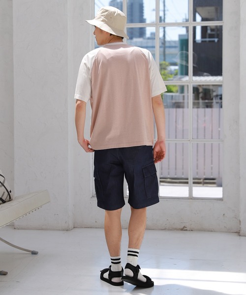 LAKOLE（ラコレ）の「TCRラグラン配色Tシャツ / 949096（Tシャツ/カットソー・メンズ・ライトブルー/グレー/桜・MEDIUM/LARGE）」の17枚目の写真