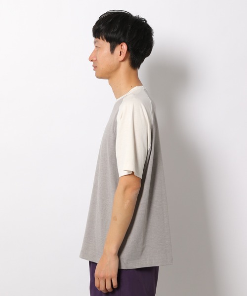 LAKOLE（ラコレ）の「TCRラグラン配色Tシャツ / 949096（Tシャツ/カットソー・メンズ・ライトブルー/グレー/桜・MEDIUM/LARGE）」の4枚目の写真