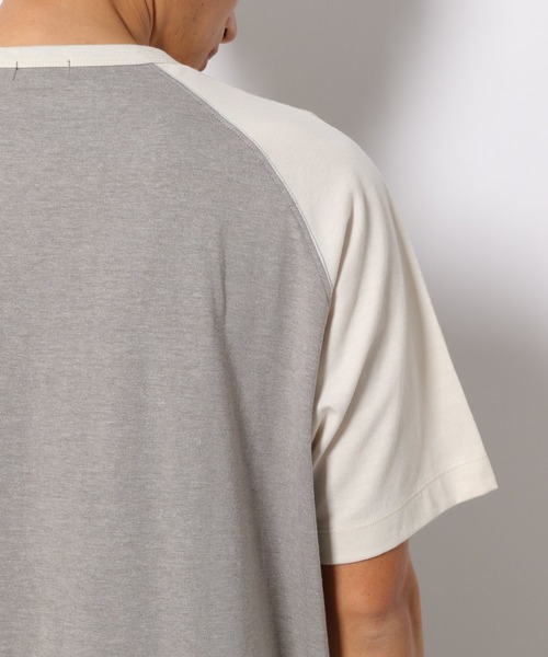 LAKOLE（ラコレ）の「TCRラグラン配色Tシャツ / 949096（Tシャツ/カットソー・メンズ・ライトブルー/グレー/桜・MEDIUM/LARGE）」の9枚目の写真