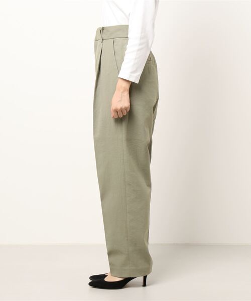 yuw（ユウ）の「ドライオックステーパードパンツ　953006（その他パンツ・レディース・ピンク/グリーン/ベージュ/ブラック/ライトグリーン/チャコールグレー・LARGE/MEDIUM）」の8枚目の写真