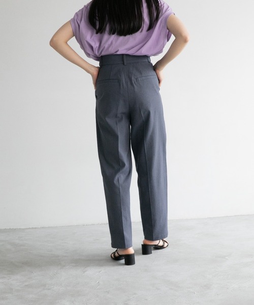 yuw（ユウ）の「ドライオックステーパードパンツ　953006（その他パンツ・レディース・ピンク/グリーン/ベージュ/ブラック/ライトグリーン/チャコールグレー・LARGE/MEDIUM）」の18枚目の写真