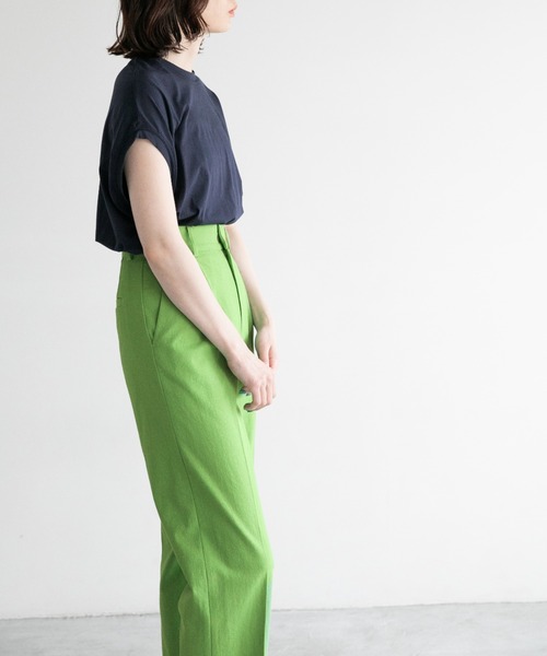 yuw（ユウ）の「ドライオックステーパードパンツ　953006（その他パンツ・レディース・ピンク/グリーン/ベージュ/ブラック/ライトグリーン/チャコールグレー・LARGE/MEDIUM）」の16枚目の写真