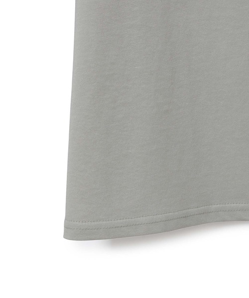 MADEMOISELLE ROPE'(マドモアゼル ロペ)の「<春まで使える>【前後2WAY】フリルネックカットソー(Tシャツ/カットソー・レディース・ホワイト/ライトグリーン/スミクロ・38)」の4枚目の写真