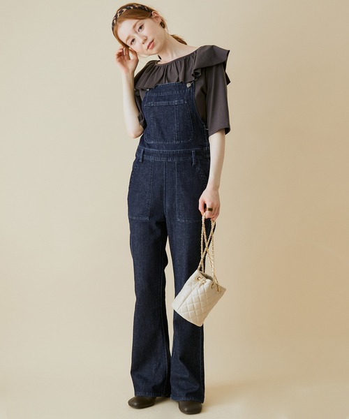 MADEMOISELLE ROPE'(マドモアゼル ロペ)の「<春まで使える>【前後2WAY】フリルネックカットソー(Tシャツ/カットソー・レディース・ホワイト/ライトグリーン/スミクロ・38)」の15枚目の写真