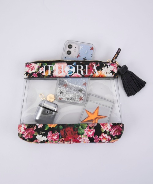 iphoria（アイフォリア）の「【IPHORIA アイフォリア】 ビニールバッグ ポーチ Inflight Bag Collection（クラッチバッグ・レディース・ブラック/ピンク/シルバー/マルチ・ONE SIZE）」の9枚目の写真
