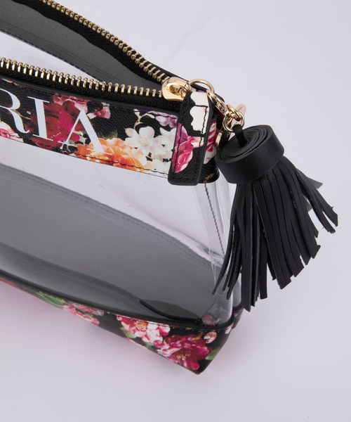 iphoria（アイフォリア）の「【IPHORIA アイフォリア】 ビニールバッグ ポーチ Inflight Bag Collection（クラッチバッグ・レディース・ブラック/ピンク/シルバー/マルチ・ONE SIZE）」の11枚目の写真