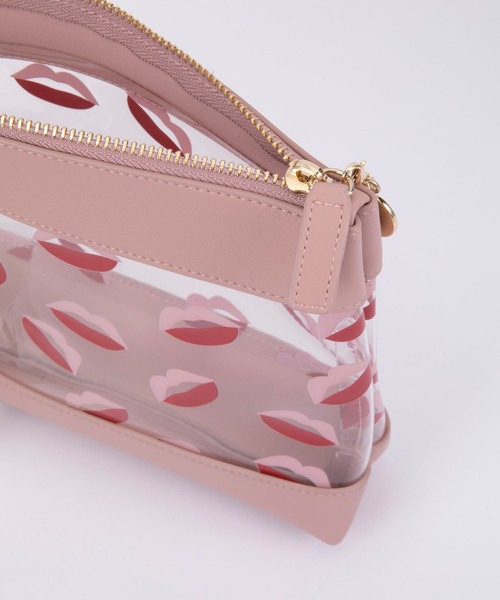 iphoria（アイフォリア）の「【IPHORIA アイフォリア】 ビニールバッグ ポーチ Inflight Bag Collection（クラッチバッグ・レディース・ブラック/ピンク/シルバー/マルチ・ONE SIZE）」の5枚目の写真