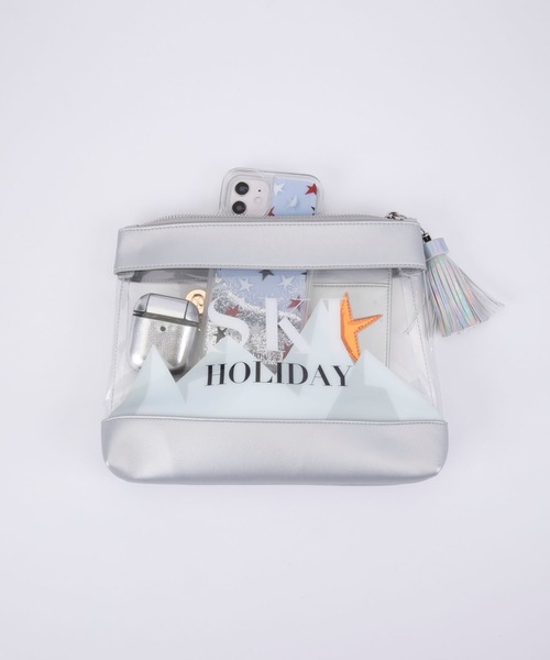 iphoria（アイフォリア）の「【IPHORIA アイフォリア】 ビニールバッグ ポーチ Inflight Bag Collection（クラッチバッグ・レディース・ブラック/ピンク/シルバー/マルチ・ONE SIZE）」の18枚目の写真