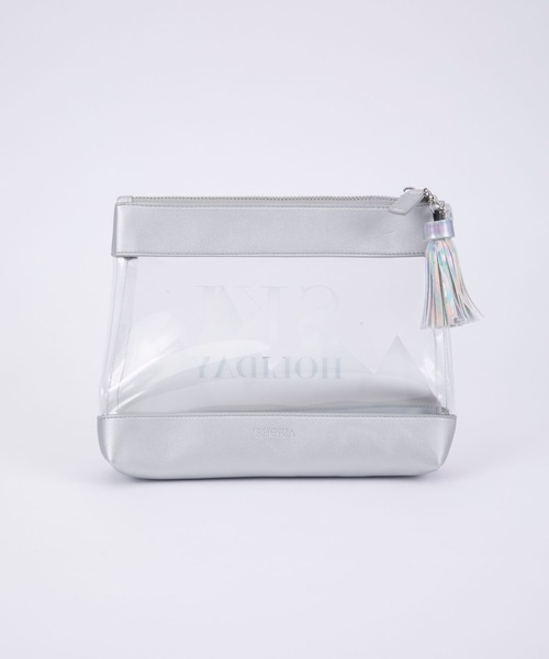 iphoria（アイフォリア）の「【IPHORIA アイフォリア】 ビニールバッグ ポーチ Inflight Bag Collection（クラッチバッグ・レディース・ブラック/ピンク/シルバー/マルチ・ONE SIZE）」の15枚目の写真