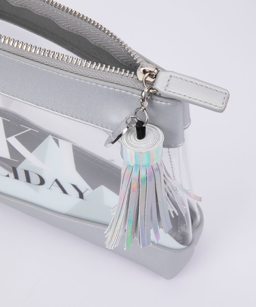 iphoria（アイフォリア）の「【IPHORIA アイフォリア】 ビニールバッグ ポーチ Inflight Bag Collection（クラッチバッグ・レディース・ブラック/ピンク/シルバー/マルチ・ONE SIZE）」の10枚目の写真