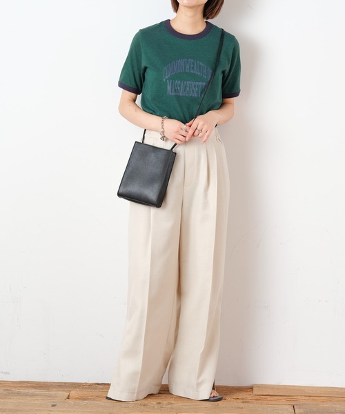 CIAOPANIC TYPY(チャオパニックティピー)の「ミリボーダープリントTee(Tシャツ/カットソー・レディース・グリーン/オレンジ/ブラック・ONE SIZE)」の14枚目の写真