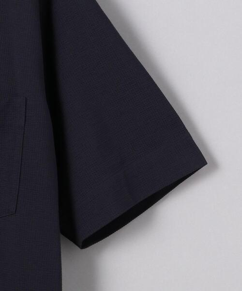 UNITED ARROWS（ユナイテッドアローズ）の「＜UNITED ARROWS ＞ ニット サッカー オープンカラー シャツ（シャツ/ブラウス・メンズ・ネイビー/ナチュラル/コバルトブルー・SMALL/LARGE/X-LARGE/MEDIUM）」の20枚目の写真