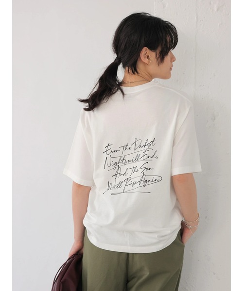 AMERICAN HOLIC（アメリカンホリック）の「ロゴカットプルオーバー2（Tシャツ/カットソー・レディース・オフホワイト/アイボリー・L/M）」の3枚目の写真