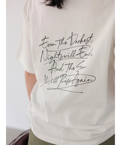 AMERICAN HOLIC（アメリカンホリック）の「ロゴカットプルオーバー2（Tシャツ/カットソー・レディース・オフホワイト/アイボリー・L/M）」の5枚目の写真