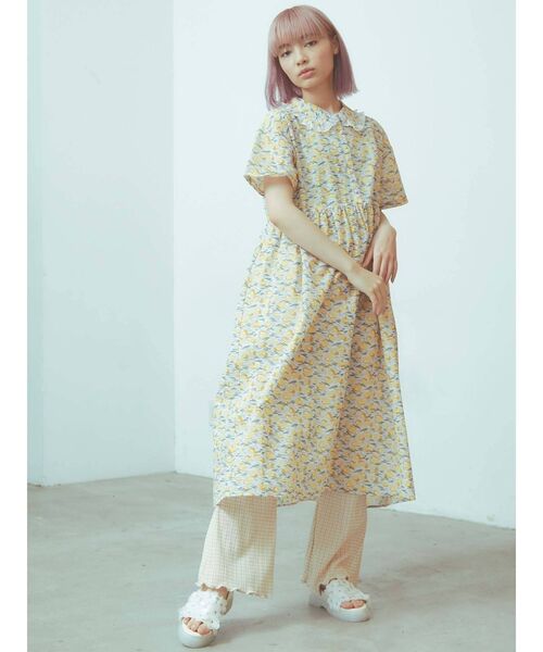 merry jenny（メリージェニー）の「tulipフリルカラーシャツワンピース（ワンピース・レディース・レッド/イエロー・FREE）」の17枚目の写真