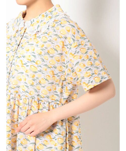 merry jenny（メリージェニー）の「tulipフリルカラーシャツワンピース（ワンピース・レディース・レッド/イエロー・FREE）」の16枚目の写真