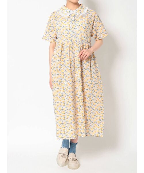 merry jenny（メリージェニー）の「tulipフリルカラーシャツワンピース（ワンピース・レディース・レッド/イエロー・FREE）」の14枚目の写真