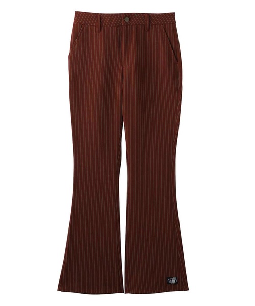 未使用 X-girl STRIPED FLARE PANTS ストレッチ X-girl（エックスガール）の「STRIPED FLARE PANTS（その他