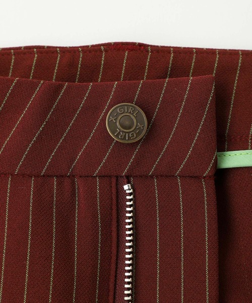 X-girl（エックスガール）の「STRIPED FLARE PANTS（その他パンツ・レディース・ブラウン/グレー・S/M/XS）」の16枚目の写真