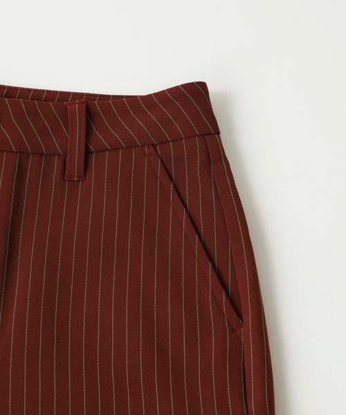 X-girl（エックスガール）の「STRIPED FLARE PANTS（その他パンツ・レディース・ブラウン/グレー・S/M/XS）」の17枚目の写真