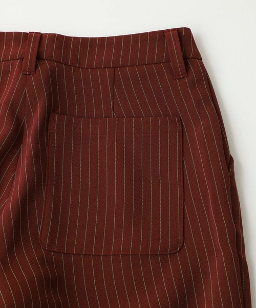 未使用 X-girl STRIPED FLARE PANTS ストレッチ X-girl（エックスガール）の「STRIPED FLARE PANTS（その他