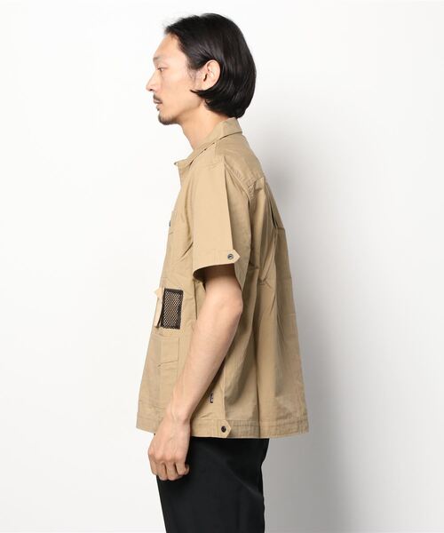 POLeR OUTDOOR STUFF（ポーラーアウトドアスタッフ）の「POLeR OUTDOOR STUFF/ポーラーアウトドアスタッフ　COTTON LIP KEROUAC OPEN COLLAR SHIRT（シャツ/ブラウス・メンズ・ブラック/ベージュ/オリーブ・MEDIUM/LARGE/X-LARGE）」の4枚目の写真