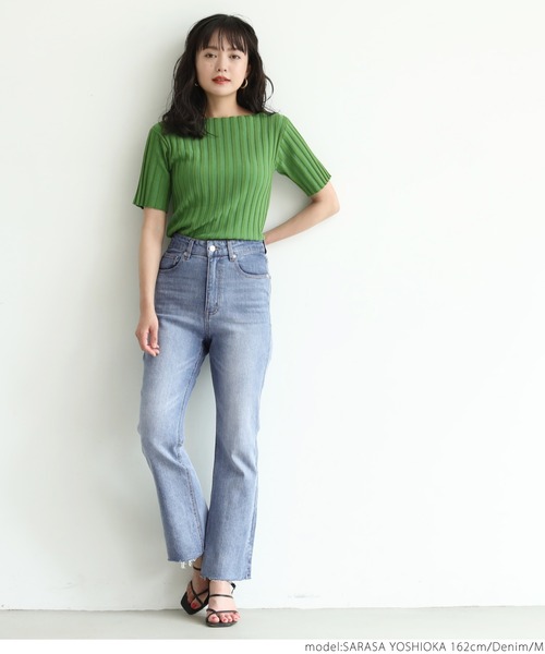 coca(coca)(コカ)の「カットオフセミフレアデニム(デニムパンツ・レディース・ブルー系その他・M/L)」の6枚目の写真
