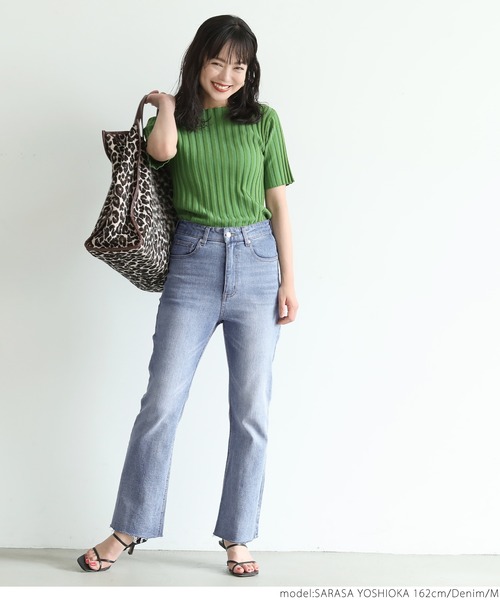 coca(coca)(コカ)の「カットオフセミフレアデニム(デニムパンツ・レディース・ブルー系その他・M/L)」の9枚目の写真