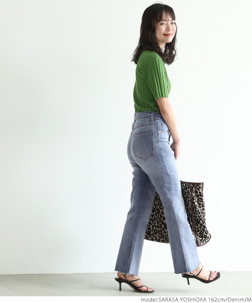 coca(coca)(コカ)の「カットオフセミフレアデニム(デニムパンツ・レディース・ブルー系その他・M/L)」の10枚目の写真