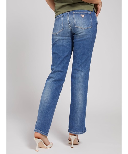 Guess（ゲス）の「SEXY STRAIGHT Denim Pants（デニムパンツ・レディース・インディゴブルー・24inch/25inch/26inch/27inch/28inch）」の2枚目の写真