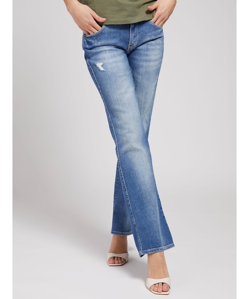 Guess（ゲス）の「SEXY STRAIGHT Denim Pants（デニムパンツ・レディース・インディゴブルー・24inch/25inch/26inch/27inch/28inch）」の3枚目の写真