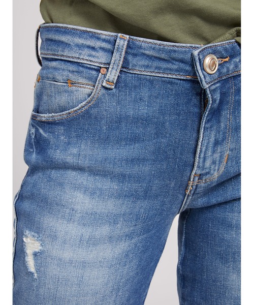 Guess（ゲス）の「SEXY STRAIGHT Denim Pants（デニムパンツ・レディース・インディゴブルー・24inch/25inch/26inch/27inch/28inch）」の4枚目の写真