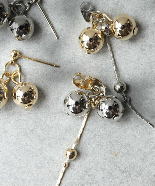 antiqua(アンティカ)の「メタルボールピアス(ピアス(両耳用)・レディース・シルバー/ゴールド・FREE)」の12枚目の写真