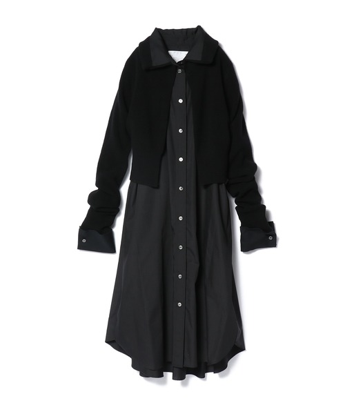 Sacai(サカイ)の「SACAI / ニットコンビワンピース(ワンピース・レディース・ホワイト/ブラック・1)」の2枚目の写真
