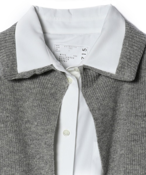 Sacai(サカイ)の「SACAI / ニットコンビワンピース(ワンピース・レディース・ホワイト/ブラック・1)」の4枚目の写真