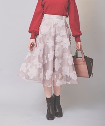 31 Sons de mode | フロッキー花柄フレアスカート(スカート)