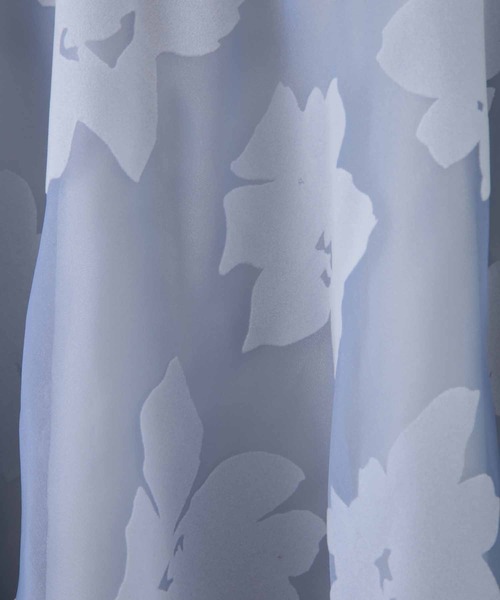 31 Sons de mode（トランテアン　ソン　ドゥ　モード）の「フロッキー花柄フレアスカート（スカート・レディース・サックスブルー/ベージュ・36/38）」の16枚目の写真