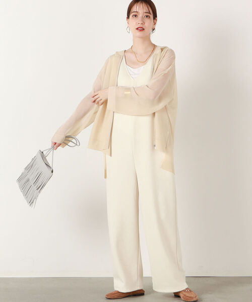 NOLLEY’S（ノーリーズ）の「◇【WEB限定】ブークレーウォッシャブルサロペット（サロペット/オーバーオール・レディース・ブラック/ブラウン/オフホワイト・38）」の8枚目の写真
