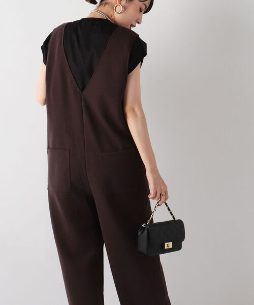 NOLLEY’S（ノーリーズ）の「◇【WEB限定】ブークレーウォッシャブルサロペット（サロペット/オーバーオール・レディース・ブラック/ブラウン/オフホワイト・38）」の22枚目の写真