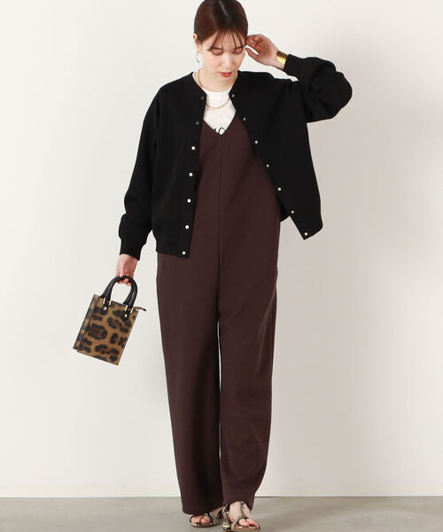 NOLLEY’S（ノーリーズ）の「◇【WEB限定】ブークレーウォッシャブルサロペット（サロペット/オーバーオール・レディース・ブラック/ブラウン/オフホワイト・38）」の19枚目の写真