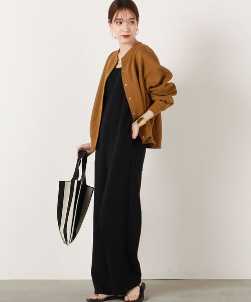 NOLLEY’S（ノーリーズ）の「◇【WEB限定】ブークレーウォッシャブルサロペット（サロペット/オーバーオール・レディース・ブラック/ブラウン/オフホワイト・38）」の3枚目の写真