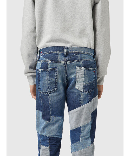 DIESEL(ディーゼル)の「DIESEL FW21 メンズ デニム スリム パッチワーク サステナブル(デニムパンツ・メンズ・ブルー・28inch/30inch/34inch/32inch/36inch/26inch)」の7枚目の写真