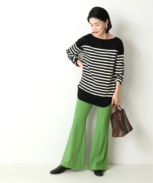 journal standard L'essage（ジャーナルスタンダードレサージュ）の「16/2ボーダープルオーバー◆（Tシャツ/カットソー・レディース・ホワイト/ブラック・FREE）」の3枚目の写真