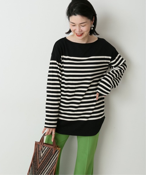 journal standard L'essage（ジャーナルスタンダードレサージュ）の「16/2ボーダープルオーバー◆（Tシャツ/カットソー・レディース・ホワイト/ブラック・FREE）」の19枚目の写真